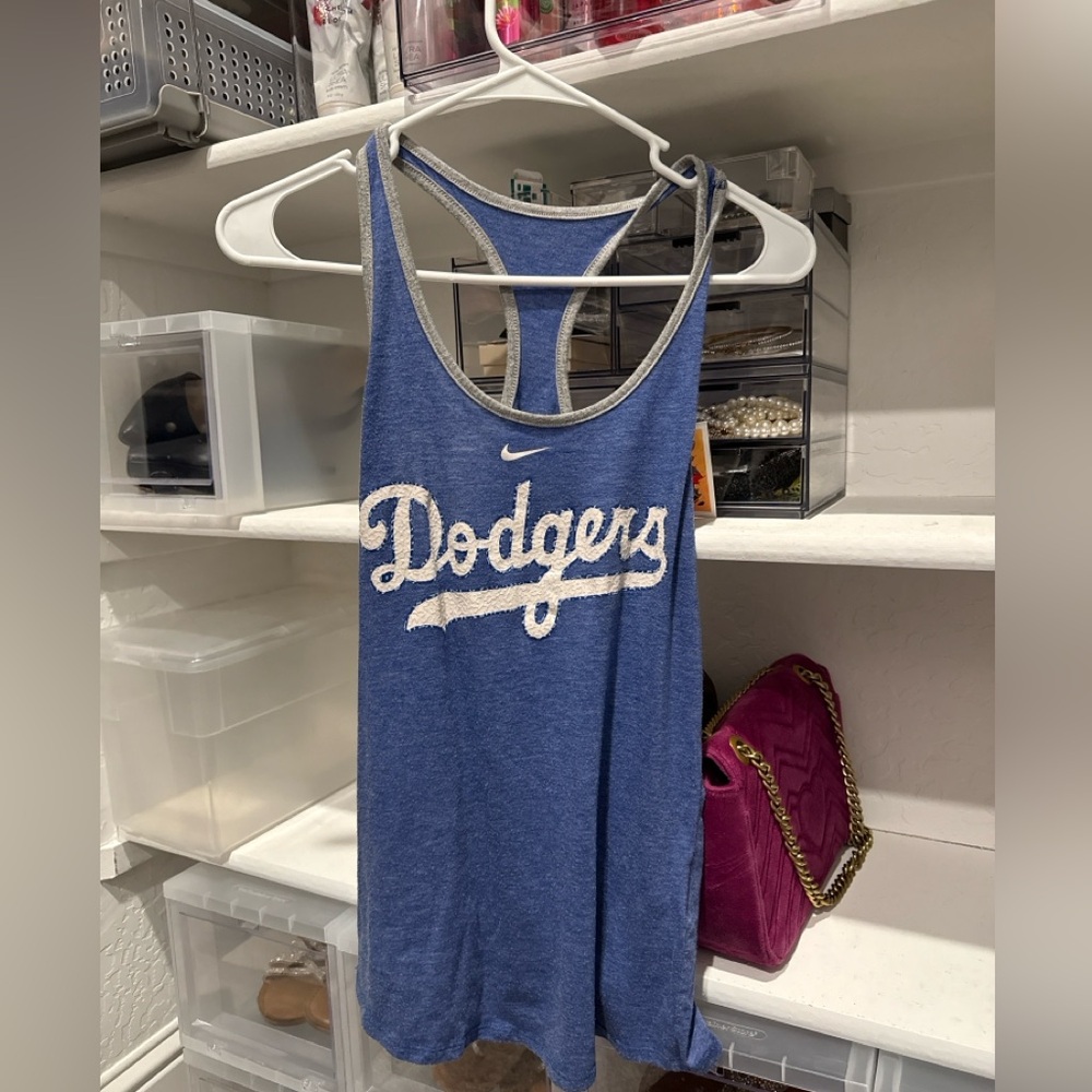Nike Blue Dodgers Racerback Tank - Picture 2 of 3